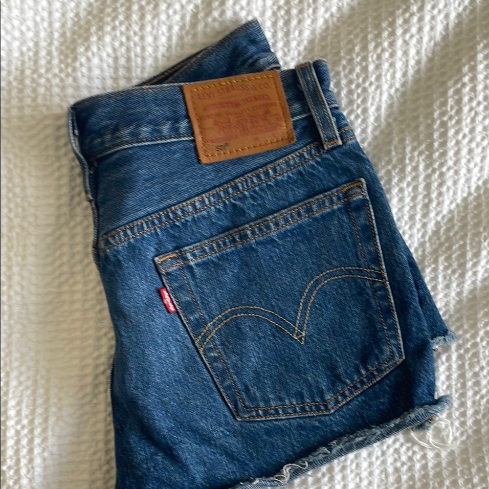 Levi's Dark Wash 501 Jean Shorts